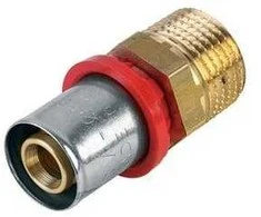 Tdm_Brass Presuojamasis adapteris 1630, 20 mm x 1/2″, išor. sriegis