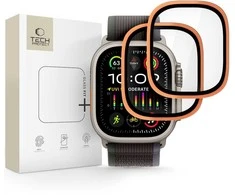Tech-Protect 2-pack tempered glass for Apple Watch Ultra 49mm – oranžinis
