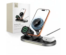 Tech-Protect A51 ArcticBoost 3in1 Magnetinis MagSafe belaidis įkroviklis 25W QI2.2 juodos spalvos