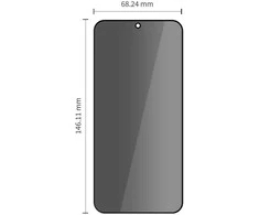 Tech-Protect Apsauginis stiklas SPY+ 2-pack Samsung Galaxy S26 su privatumo filtru