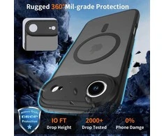 „Tech-Protect BasicMag MagSafe“ dėklas, skirtas „iPhone 17 Air“ – matinis juodas