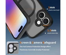 „Tech-Protect BasicMag MagSafe“ dėklas, skirtas „iPhone 17“ – matinis juodas