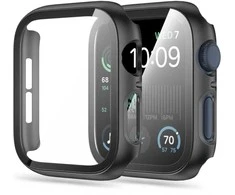 Tech Protect Išmaniojo laikrodžio Apple 4/5/6/SE ekrano rėmelis, Juodos spalvos, 44mm