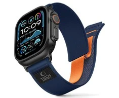 Tech-Protect Elite Elite Apple Watch 8 / 9 / 10 / 11 / SE / Ultra (44 / 45 / 46 / 49 mm) TAMSIAI MĖLYNA/ORANŽINĖ