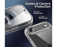 „Tech-Protect FlexAir“ hibridinis dėklas, skirtas „iPhone 17 Air“ – skaidrus