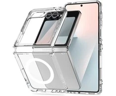 Tech-Protect FlexAir Hybrid MagSafe dėklas skirtas Samsung Galaxy Z Flip 6 / 7 FE – skaidrus