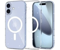 Tech-Protect FlexAir MagSafe dėklas skirtas Apple iPhone 17 – skaidrus Glitter