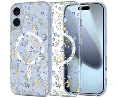 Tech-Protect FlexAir MagSafe dėklas skirtas Apple iPhone 17 – Daisies with Leaves