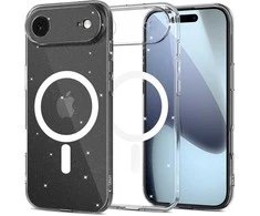 Tech-Protect FlexAir MagSafe dėklas skirtas Apple iPhone 17 Air – skaidrus Glitter