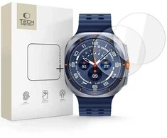 Tech-Protect Glass Fit+ 2-pack apsauginis stiklas skirtas Samsung Galaxy Watch Ultra 47 mm – transparent