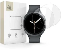 Tech-Protect Glass Fit+ 2-pack apsauginis stiklas skirtas Samsung Galaxy Watch 8 44 mm – transparent