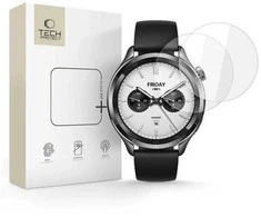 Tech-Protect Glass Fit+ 2-pack apsauginis stiklas skirtas Xiaomi Watch S4 – skaidrus