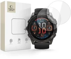 Spigen Tech-Protect Glass Fit+ 2-pack apsauginis stiklas skirtas Garmin Fenix 8 51mm – skaidrus