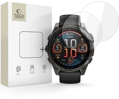 Tech-Protect Glass Fit+ 2-pack apsauginis stiklas skirtas Garmin Fenix 8 47mm – skaidrus