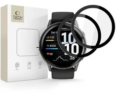 „Tech-Protect Glass Flex+“ 2 vnt. pakuotė, skirta „Garmin Venu 4 45mm“ – juodas
