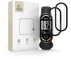 Tech-Protect Glass Flex+ 2-pack hybrid glass skirtas Xiaomi Smart Band 10 / 10 NFC – juodos spalvos
