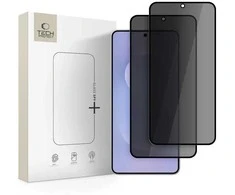 „Tech-Protect Glass Spy+“ 2 vnt. privatumo stiklų, skirtų „Samsung Galaxy S25 Edge“, pakuotėje