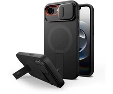 Tech-Protect Kevlar Aura MagSafe dėklas skirtas Apple iPhone 16e – juodos spalvos