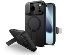 Tech-Protect Kevlar Aura MagSafe dėklas skirtas Apple iPhone 17 Pro Max – juodos spalvos
