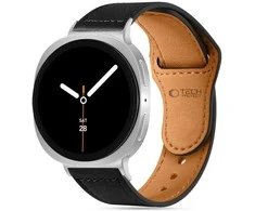 Tech-Protect Leatherfit apyrankė skirta Samsung Galaxy Watch 40/44/46 mm – juodos spalvos