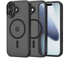 Tech-Protect MagCam MagSafe dėklas skirtas Apple iPhone 17 – matinis juodos spalvos