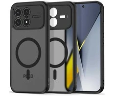 Tech-Protect MagMat MagSafe dėklas telefonui Xiaomi Poco F8 Pro matinės juodos spalvos