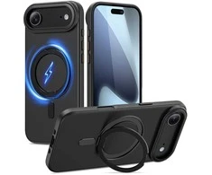 Tech-Protect MagRing MagSafe dėklas skirtas Apple iPhone 17 Air – juodos spalvos