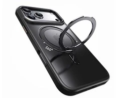 Tech-Protect MagRing MagSafe dėklas skirtas Apple iPhone 17 Pro – matinis juodos spalvos