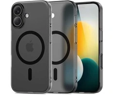 „Tech-Protect MagSlim MagSafe“ dėklas, skirtas „iPhone 17“ – matinis juodas