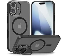 Tech-Protect MagStand MagSafe dėklas skirtas Apple iPhone 17 – matinis juodos spalvos