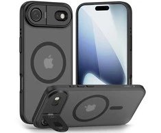 Tech-Protect MagStand MagSafe dėklas skirtas Apple iPhone 17 Air – matinis juodos spalvos