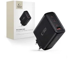 Tech-Protect NC120W-GAN 4-Port laidinis įkroviklis PD 120W / QC3.0 juodos spalvos