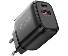 TECH-PROTECT NCA65W-GAN 2 PRIEVADŲ TINKLO ĮKROVIKLIS PD 65W / QC3.0 Juodas