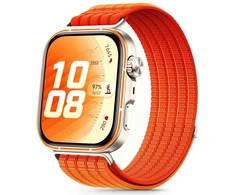Tech-Protect NYLON Huawei Watch Fit 3 / 4 / 4 Pro / 5 / 5 Pro ORANŽINĖ