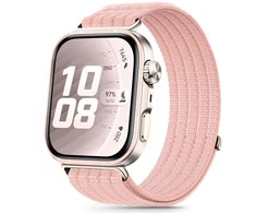 Tech-Protect NYLON Huawei Watch Fit 3 / 4 / 4 Pro / 5 / 5 Pro ŠVIESIAI ROŽINĖ