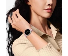 Tech-Protect Nylon Stripe apyrankė skirta Samsung Galaxy Watch 40/44/46 mm – rožinės spalvos