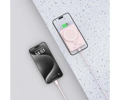 Tech-Protect PB10 LifeMag MagSafe powerbank 5000MAH rožinės spalvos