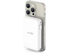 Tech-Protect PB31 LifeMag MagSafe powerbank 10000MAH baltos spalvos
