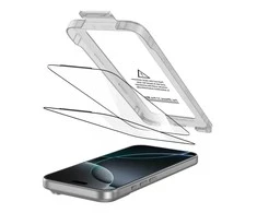 „Tech-Protect Quick Set+“ 2 grūdinto stiklo pakuotė, skirta „iPhone 17 Pro Max“ - juodas