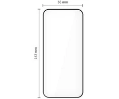 „Tech-Protect Quick Set+“ 2 grūdinto stiklo pakuotė, skirta „iPhone 15 Pro“ - juodas
