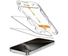 „Tech-Protect Quick Set+“ 2 grūdinto stiklo pakuotė, skirta „iPhone 16 Pro“