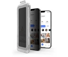 „Tech-Protect Quick Set Spy+“ privatumo stiklų, skirtų „iPhone 12“ / „12 Pro“, 2 vnt. pakuotėje