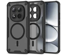 Tech-Protect Rugged Shield MagSafe Xiaomi Redmi Note 15 Pro 5G dėklas matinės juodos spalvos
