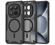 Tech-Protect Rugged Shield MagSafe Xiaomi Poco M8 Pro / Redmi Note 15 Pro+ Plus 5G dėklas matinės juodos spalvos