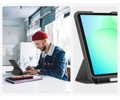 „Tech-Protect SC PEN Canvas“ dėklas, skirtas „Galaxy TAB A9+ / A11+ PLUS 11.0 X210 / X215 / X216 / X230 / X235 / X236“ planšetiniams kompiuteriams, pilkas