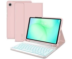 Tech-Protect SC Pen dėklas skirtas Samsung Galaxy Tab A9+ / A11+ Plus 11.0 X210 / X215 / X216 / X230 / X235 / X236 – rožinės spalvos