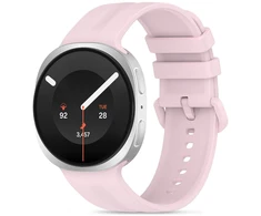 TECH-PROTECT SILICONE EVO SAMSUNG GALAXY WATCH 8 / 9 / CLASSIC (40 / 44 / 46 MM) ŠVIESIAI ROŽINĖ