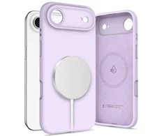 „Tech-Protect“ silikoninis „MagSafe“ dėklas, skirtas „iPhone 17 Air“ – Violetinė