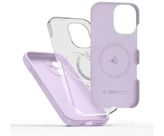 „Tech-Protect“ silikoninis „MagSafe“ dėklas, skirtas „iPhone 17“ – Violetinė