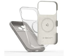 „Tech-Protect“ silikoninis „MagSafe“ dėklas, skirtas „iPhone 17 Pro“ – pilkas